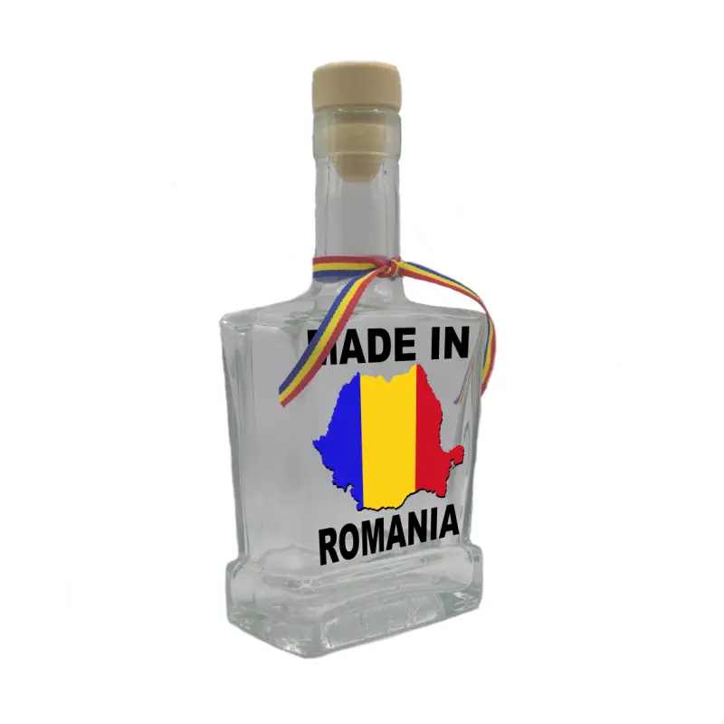 Made in arad romania, sticla cu mesaj plata, 250 ml, model divgs179 06